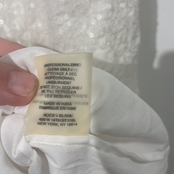 Alice + Olivia Gabby Blouson Sequin Tank Dress - size 6 - Picture 9 of 12